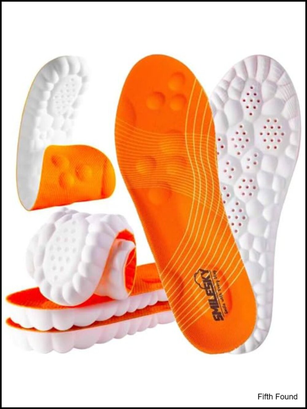 Memory Foam Insoles 4D Cloud Steppers Arch Support Trimmable 2 Pairs